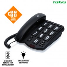 Telefone com Fio Tok Fácil Intelbras - Preto